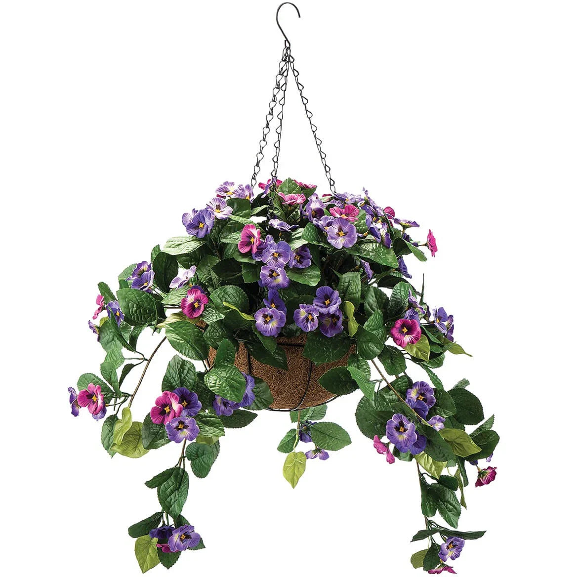 Fully Assembeld Pansy Hanging Basket by OakRidgeTM